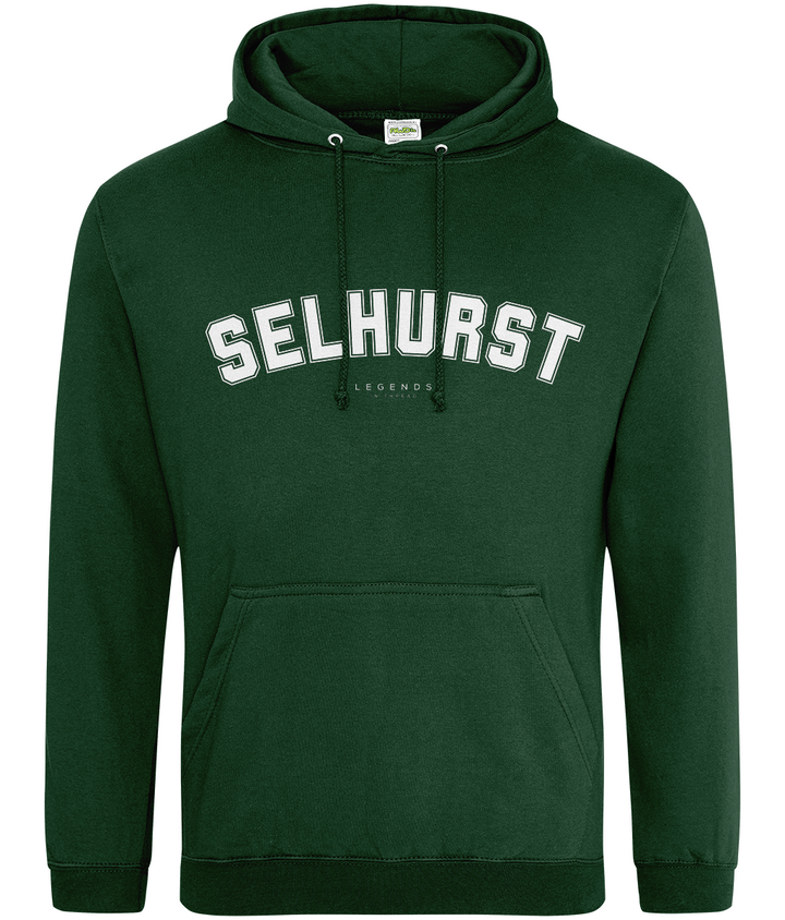 Selhurst Hoodie printed Crystal Palace hoodie in Forest, Legends in Thread