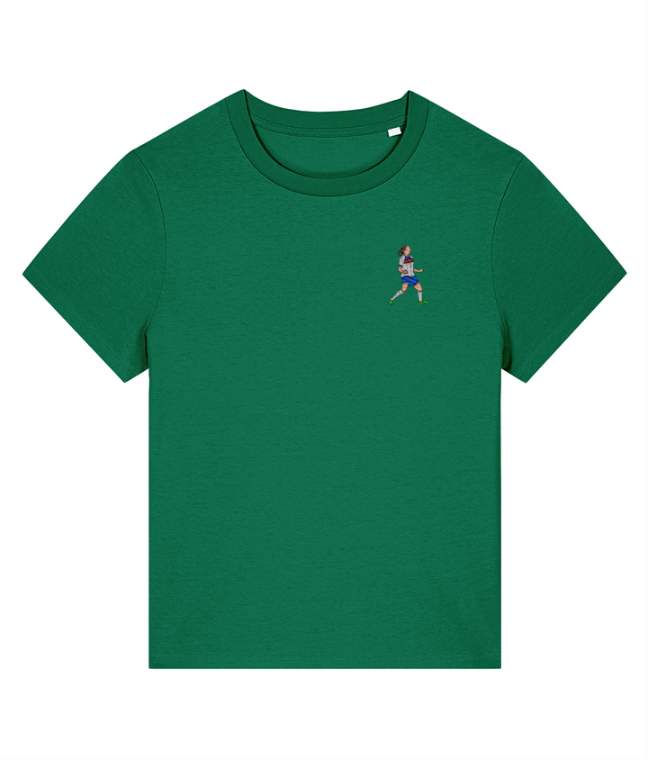 Ladies Lucy Bronze Celebration embroidered England Lionesses ladies fit t-shirt, Legends in Thread