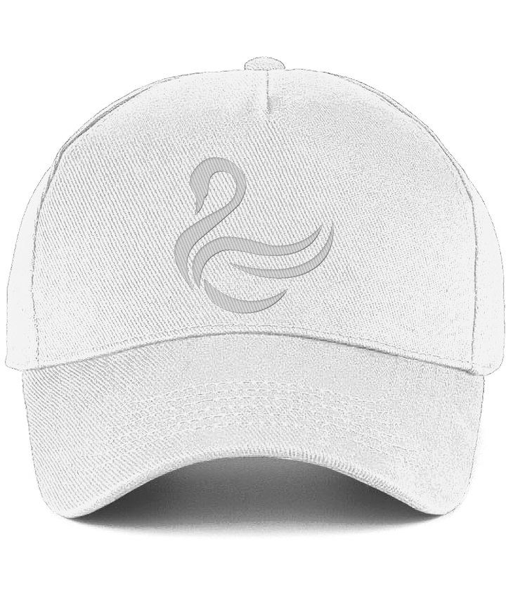 Swansea Swan embroidered Swansea City baseball cap in White, Legends in Thread