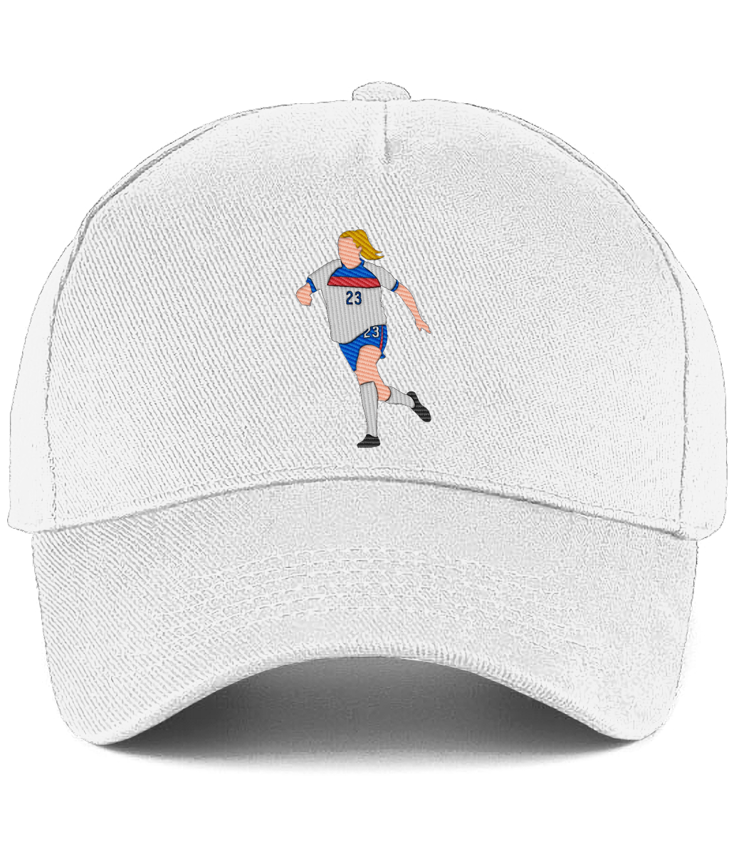 Alessia Russo embroidered England baseball cap in White, Legends in Thread