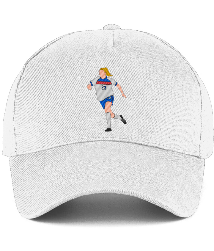 Alessia Russo embroidered England baseball cap in White, Legends in Thread