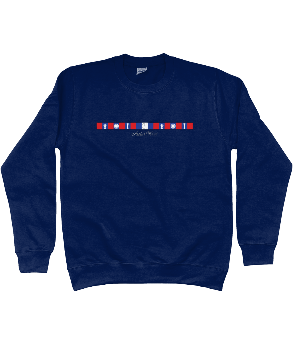 Arthur Wait Fascia Inspired printed Crystal Palace sweatshirt, Legends in Thread
