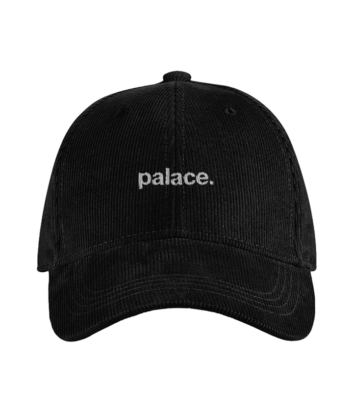 palace. cord cap embroidered Crystal Palace cord cap in Black, Legends in Thread