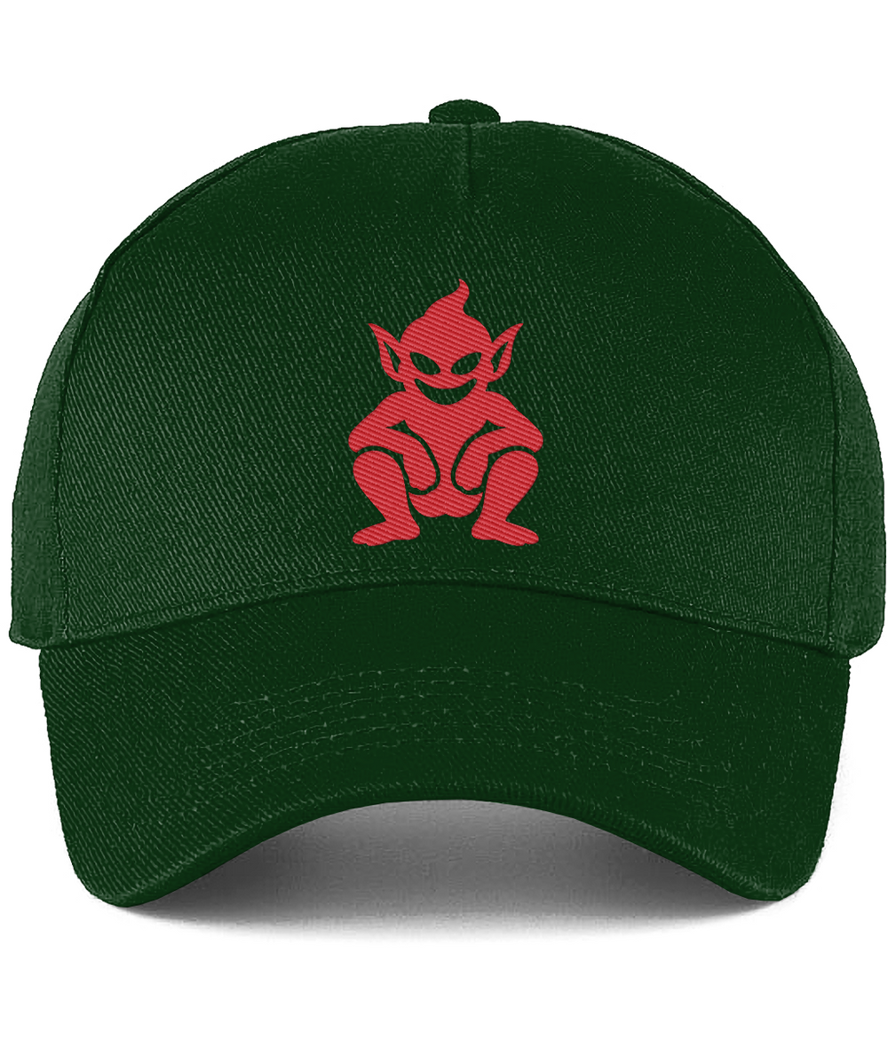 Lincoln Imp embroidered Lincoln City baseball cap in Bottle, Legends in Thread