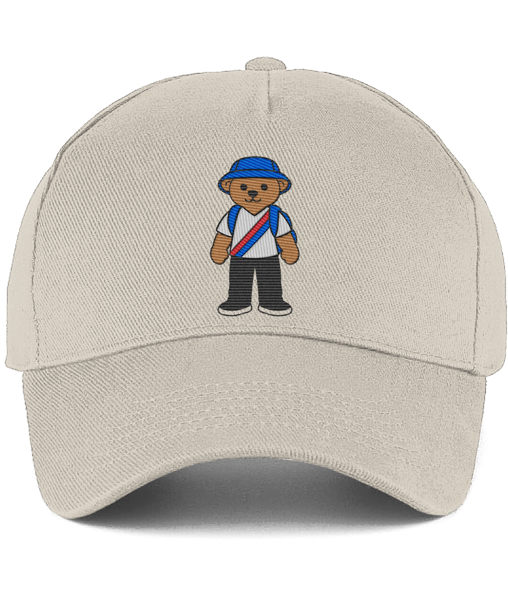 Selby the Bear Baseball Cap embroidered Crystal Palace baseball cap in Putty, Legends in Thread