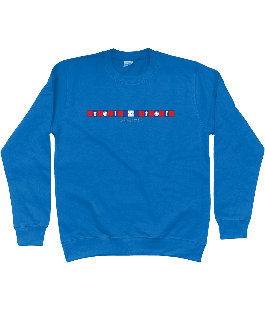 Arthur Wait Fascia Inspired printed Crystal Palace sweatshirt, Legends in Thread