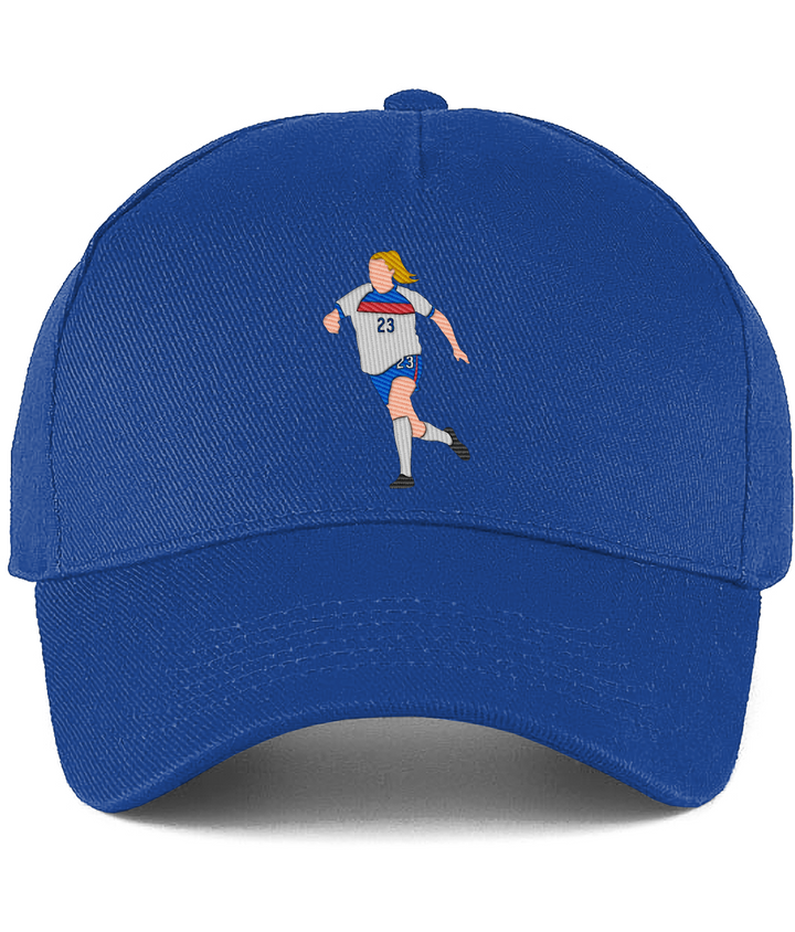 Alessia Russo embroidered England baseball cap in Bright Royal, Legends in Thread