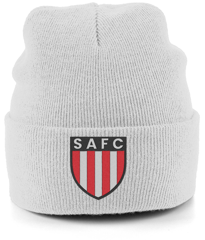 SAFC embroidered Sunderland beanie in Ash, Legends in Thread