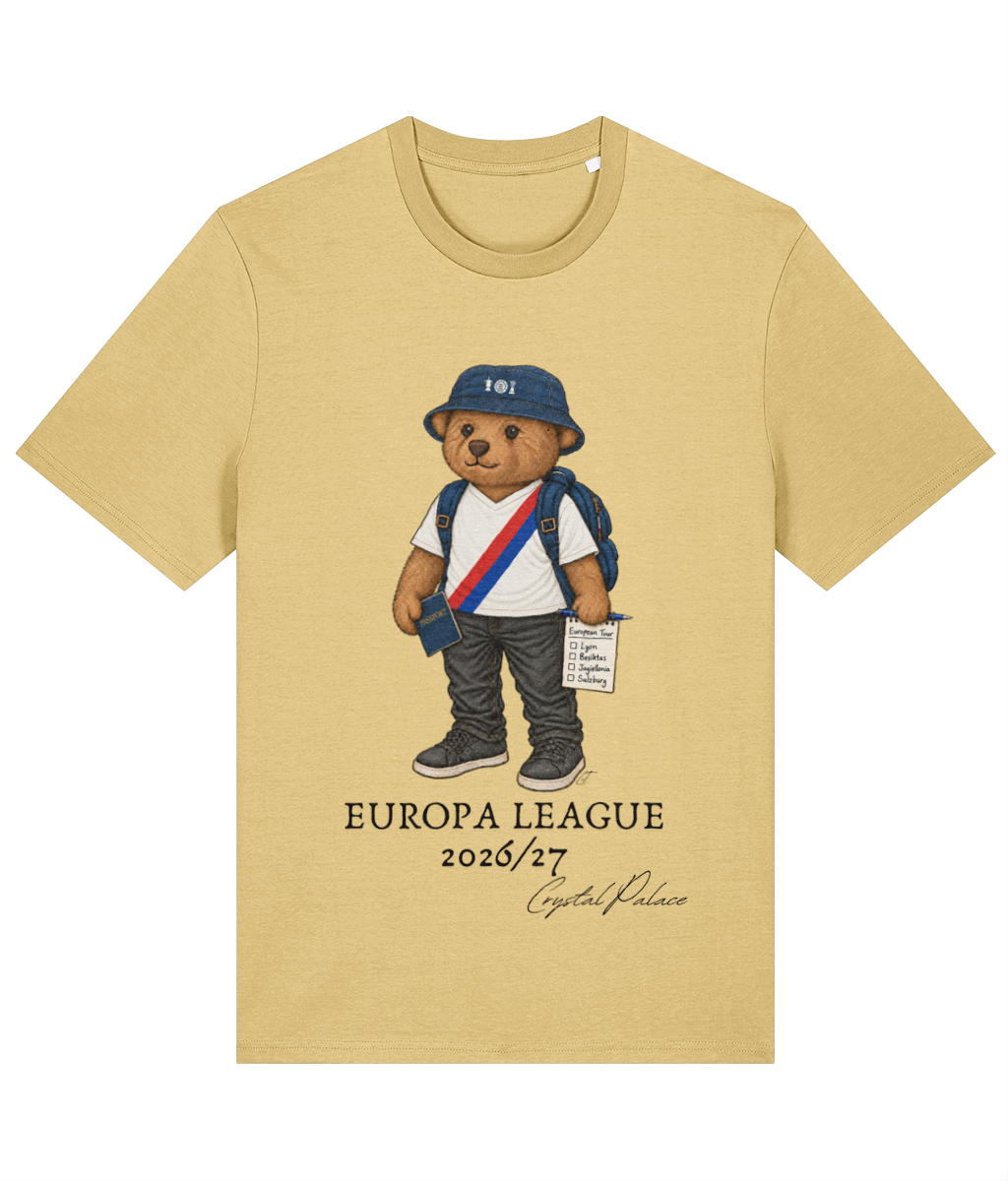 Selby the Bear Europa Tour printed Crystal Palace cotton tee, Legends in Thread