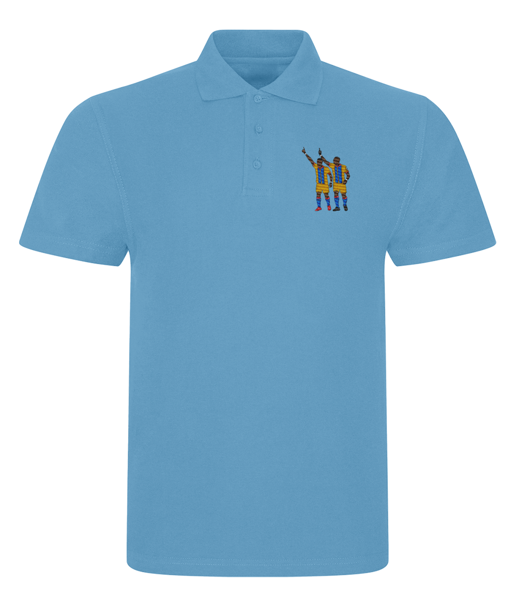 Zaha & Bolasie embroidered Crystal Palace polo, Legends in Thread