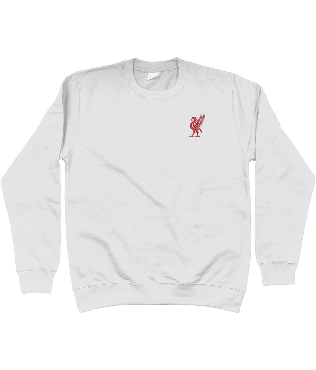 Liverbird embroidered Liverpool sweatshirt in Ash, Legends in Thread