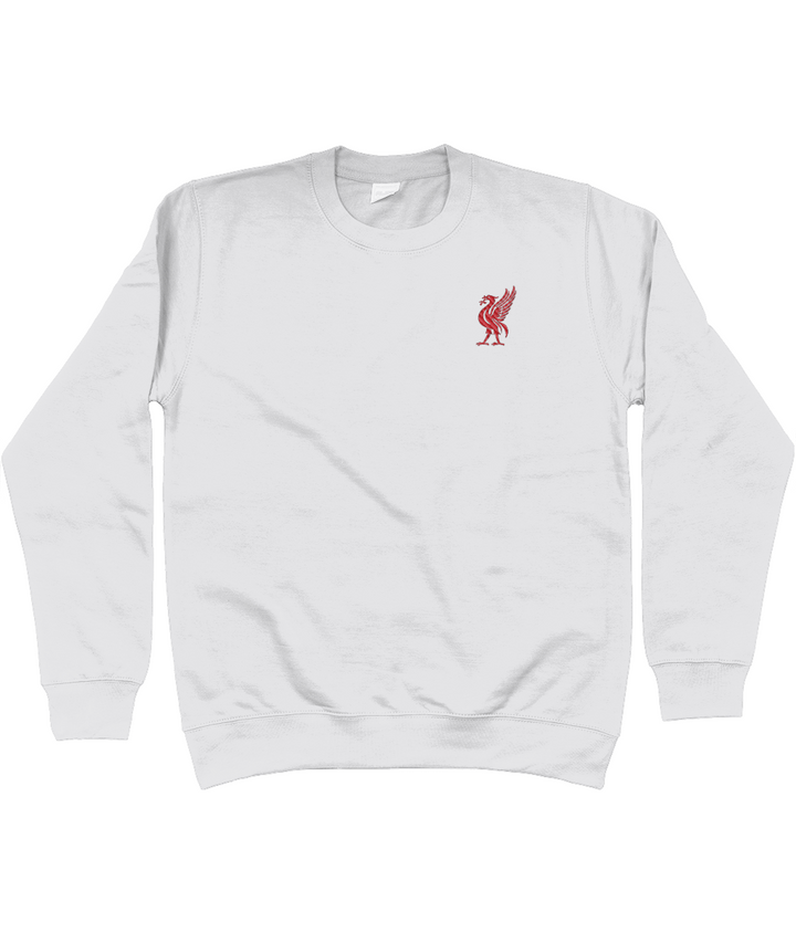 Liverbird embroidered Liverpool sweatshirt in Ash, Legends in Thread