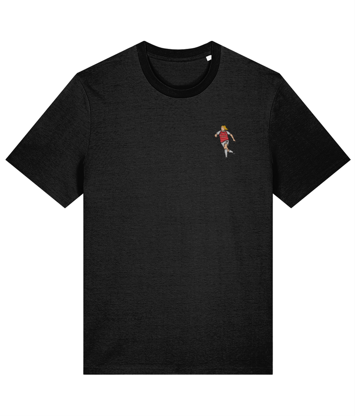 Alessia Russo embroidered Arsenal cotton tee in Black, Legends in Thread