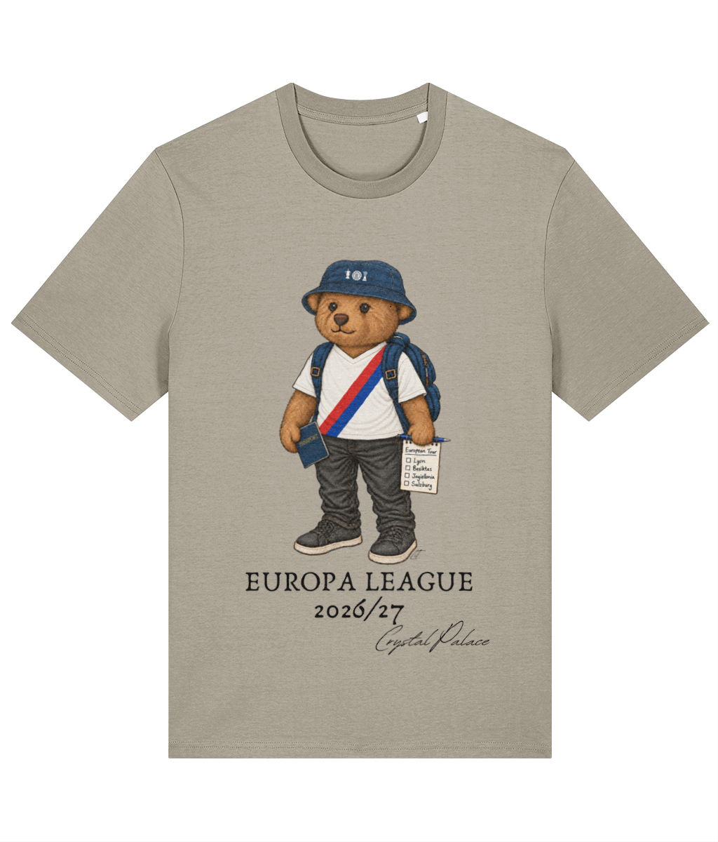 Selby the Bear Europa Tour printed Crystal Palace cotton tee, Legends in Thread