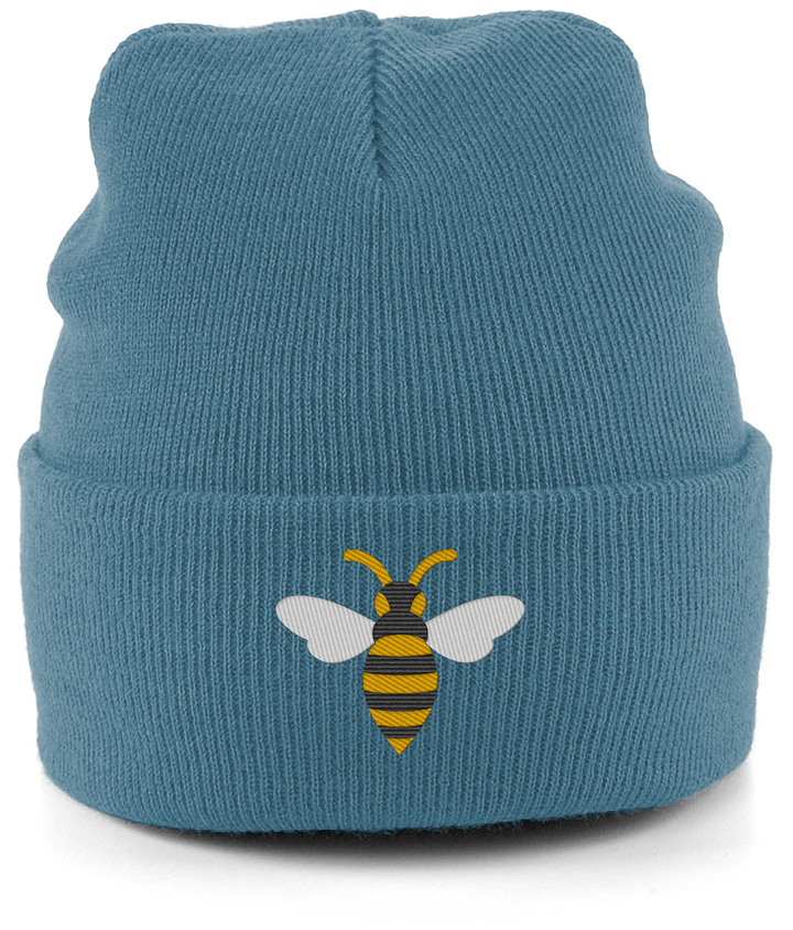 Watford Hornet embroidered Watford beanie in Airforce Blue, Legends in Thread