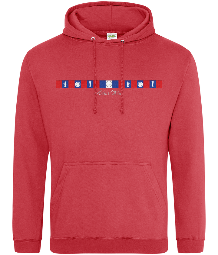 Arthur Wait Fascia Inspired printed Crystal Palace hoodie, Legends in Thread