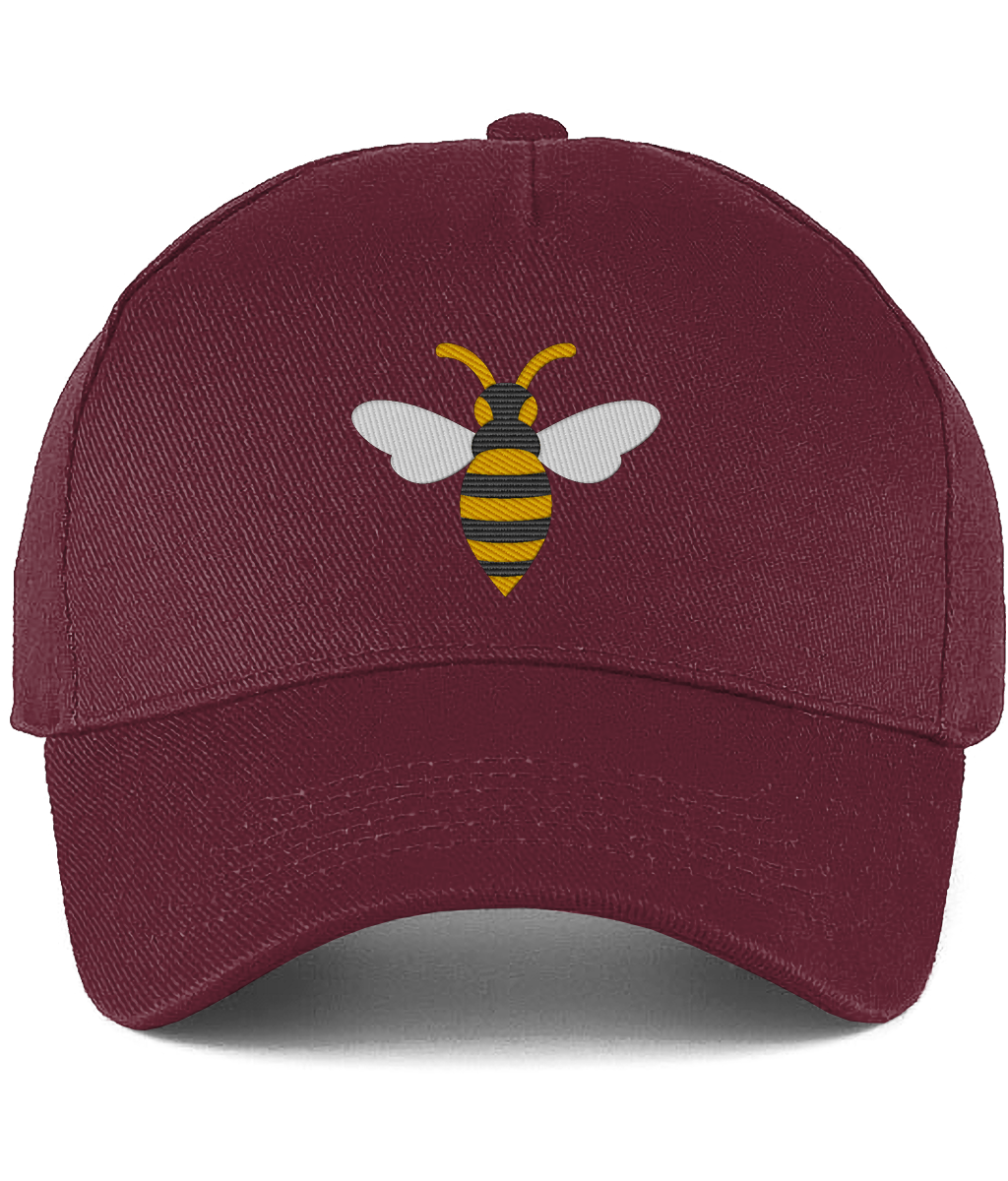 Watford Hornet embroidered Watford baseball cap in Burgundy, Legends in Thread