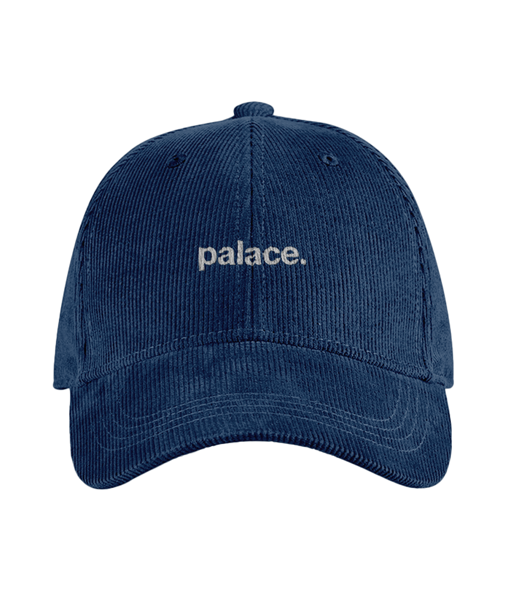 palace. cord cap embroidered Crystal Palace cord cap in Oxford Navy, Legends in Thread