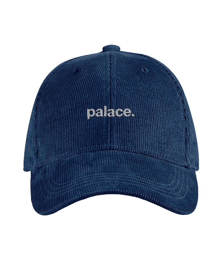 palace. cord cap embroidered Crystal Palace cord cap in Oxford Navy, Legends in Thread