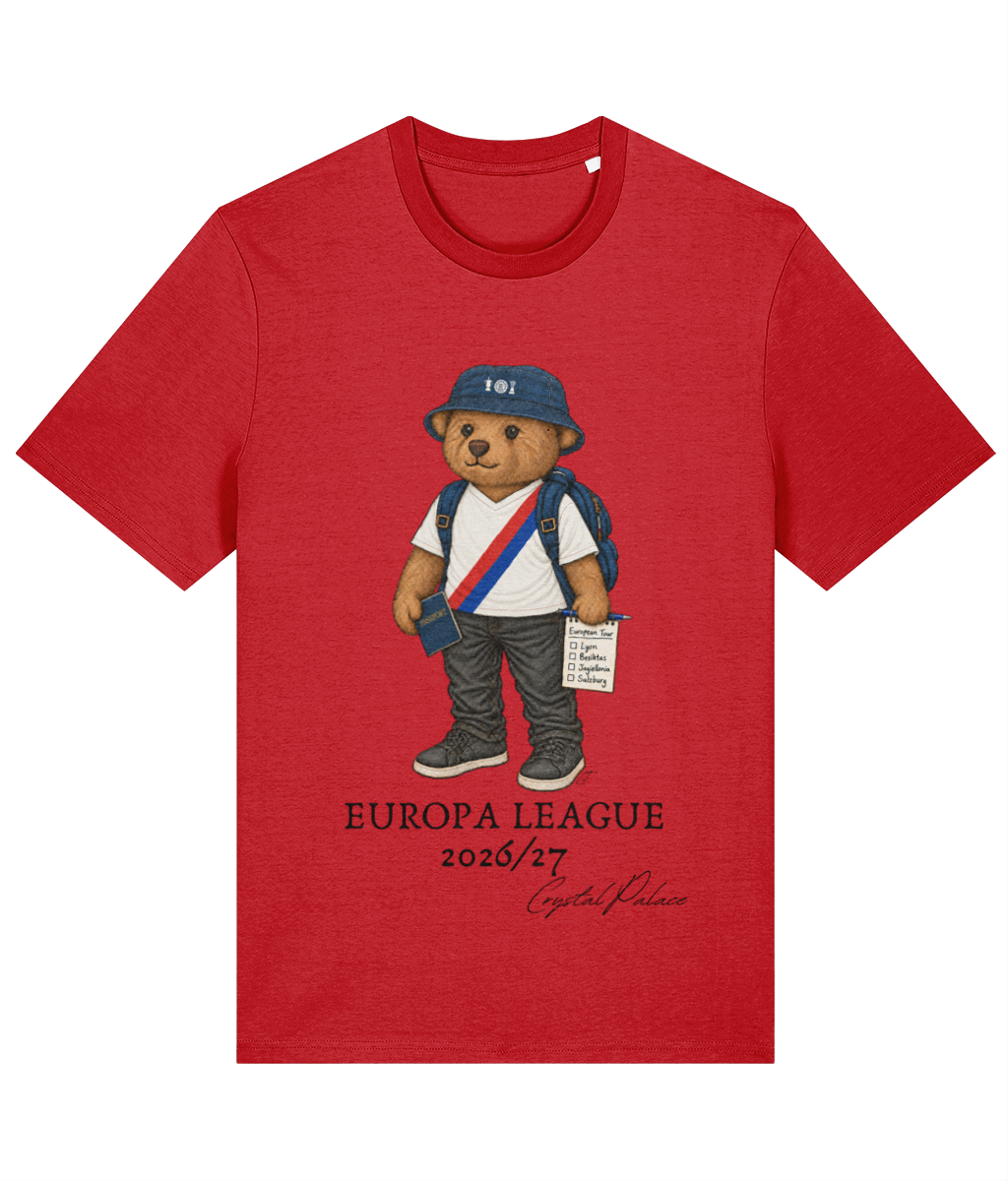 Selby the Bear Europa Tour printed Crystal Palace cotton tee, Legends in Thread