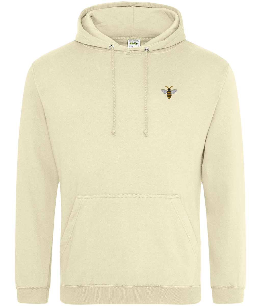 Watford Hornet embroidered Watford hoodie in Vanilla Milkshake, Legends in Thread