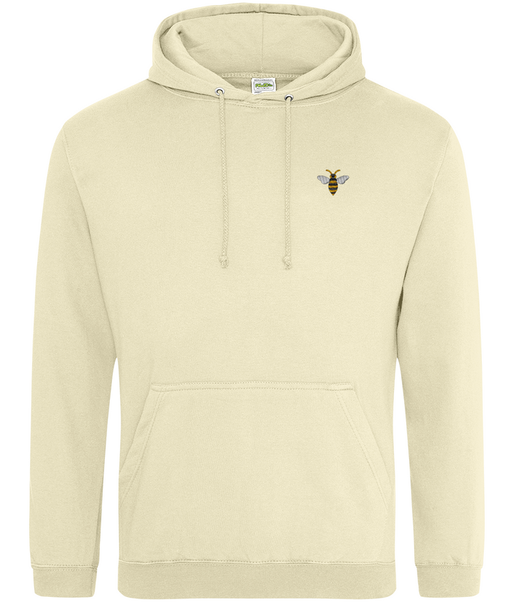 Watford Hornet embroidered Watford hoodie in Vanilla Milkshake, Legends in Thread