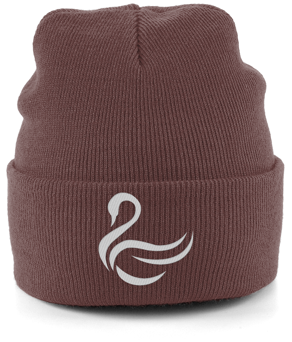 Swansea Swan embroidered Swansea City beanie in Walnut, Legends in Thread