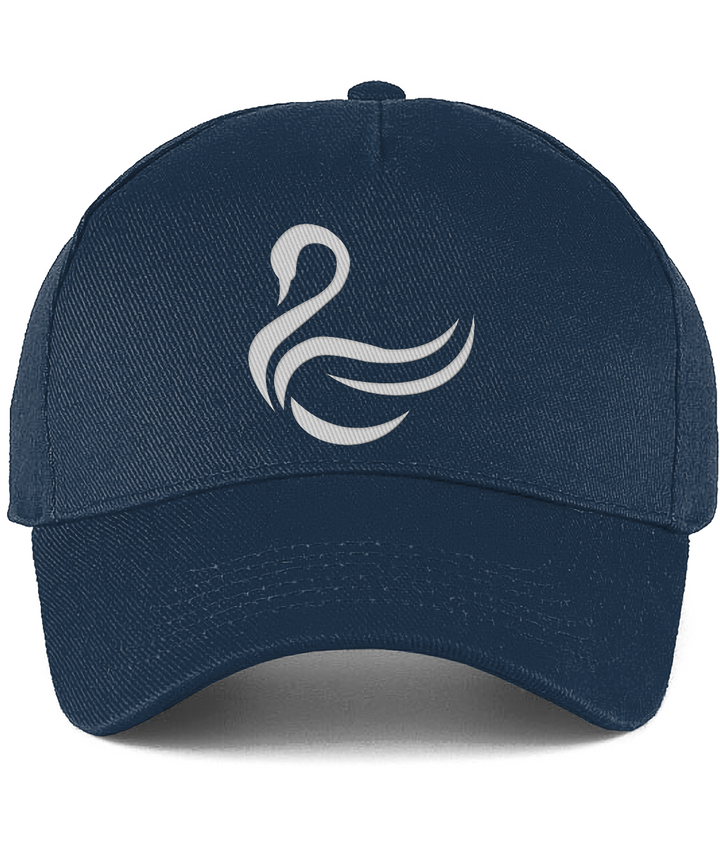 Swansea Swan embroidered Swansea City baseball cap in French Navy, Legends in Thread
