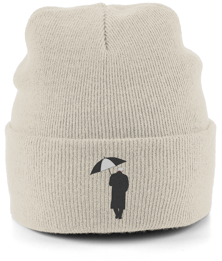 Bobby Robson Umbrella embroidered Newcastle United beanie in Almond, Legends in Thread