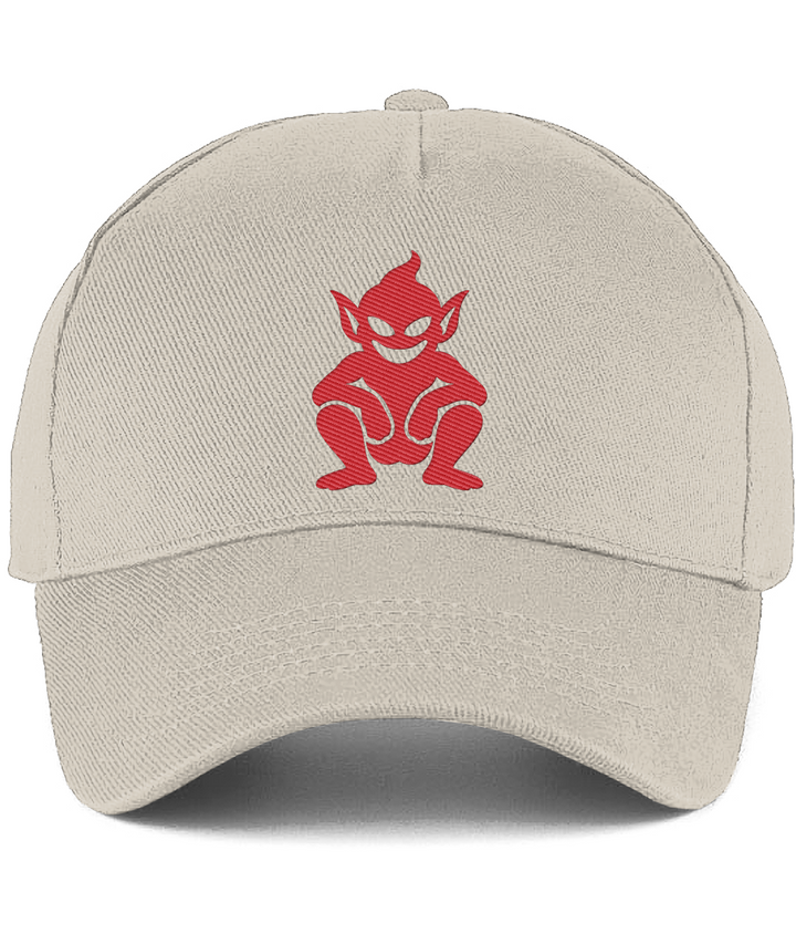 Lincoln Imp embroidered Lincoln City baseball cap in Putty, Legends in Thread