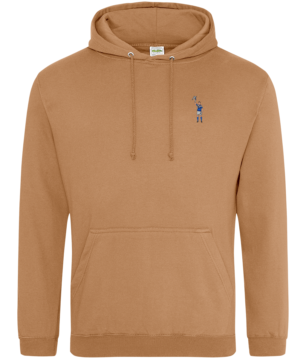 Zigic Carling Cup embroidered Birmingham City hoodie in Caramel Latte, Legends in Thread