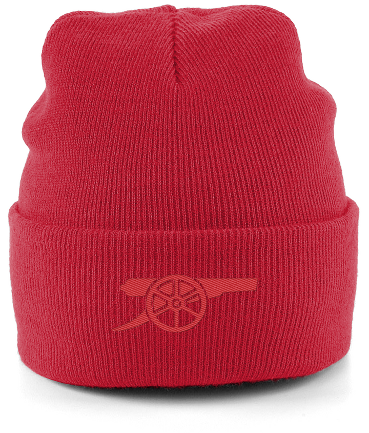 Arsenal Cannon embroidered Arsenal beanie in Classic Red, Legends in Thread