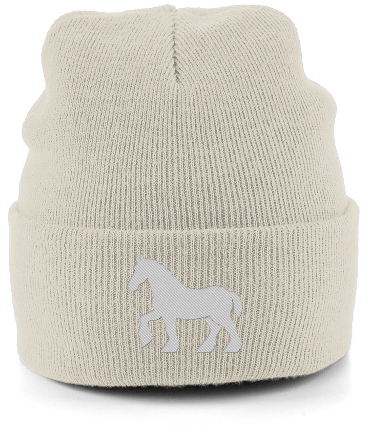 Ipswich Horse embroidered Ipswich Town beanie in Almond, Legends in Thread
