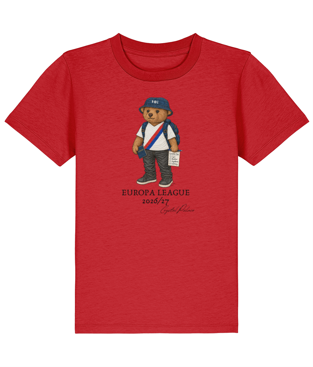 Selby Europa League printed Crystal Palace kids tee in Red, Legends in Thread