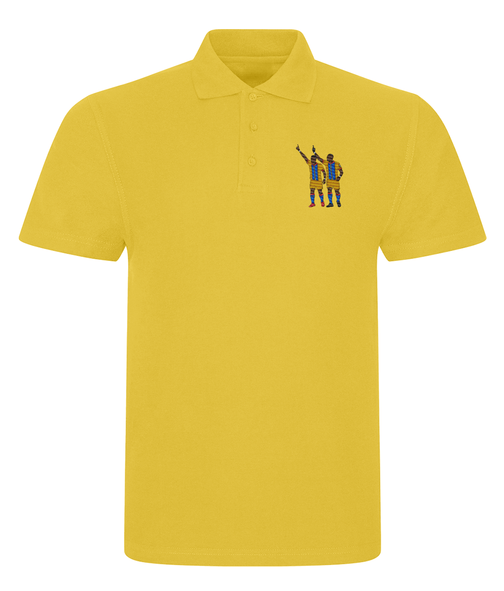 Zaha & Bolasie embroidered Crystal Palace polo, Legends in Thread
