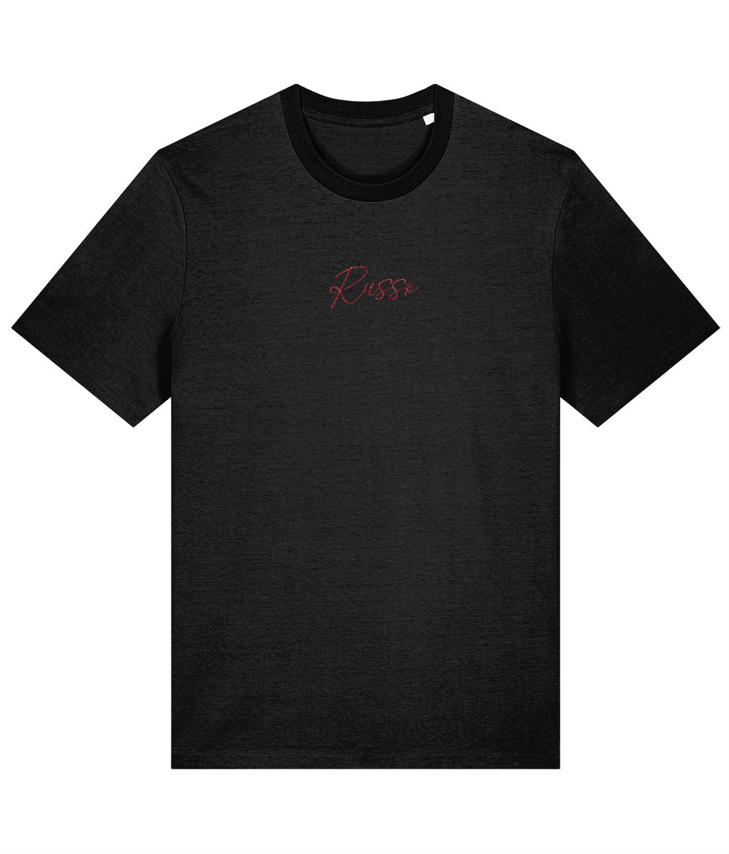 Russo Embroidery embroidered Arsenal cotton tee in Black, Legends in Thread