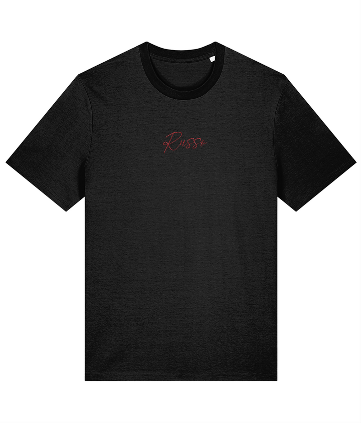 Russo Embroidery embroidered Arsenal cotton tee in Black, Legends in Thread