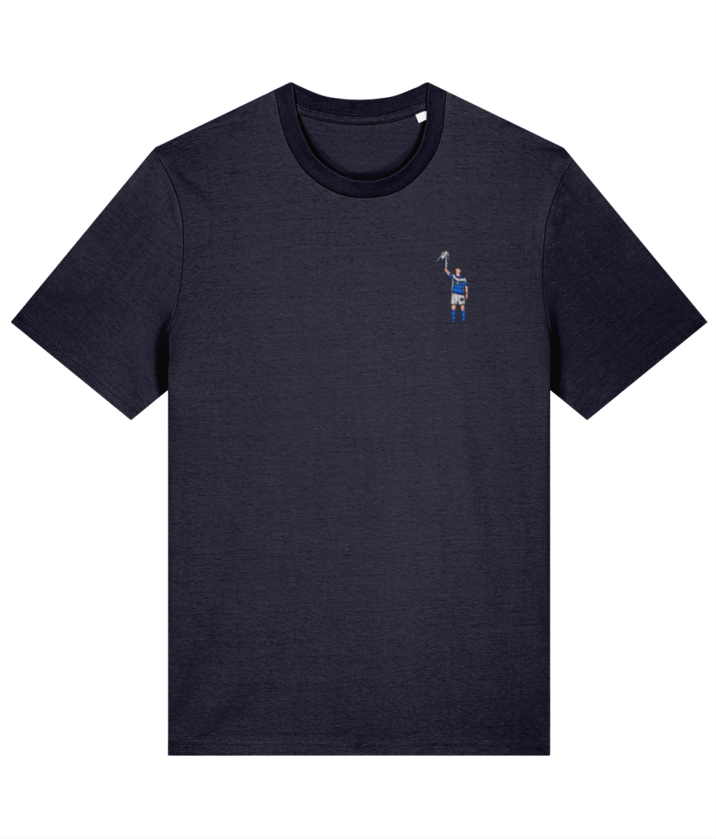 Zigic Carling Cup embroidered Birmingham City cotton tee in French Navy, Legends in Thread