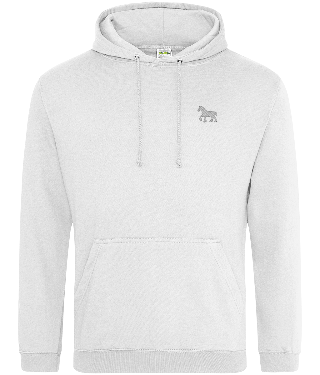 Ipswich Horse embroidered Ipswich Town hoodie in Arctic White, Legends in Thread