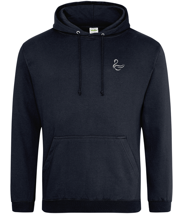 Swansea Swan embroidered Swansea City hoodie in Navy Smoke, Legends in Thread