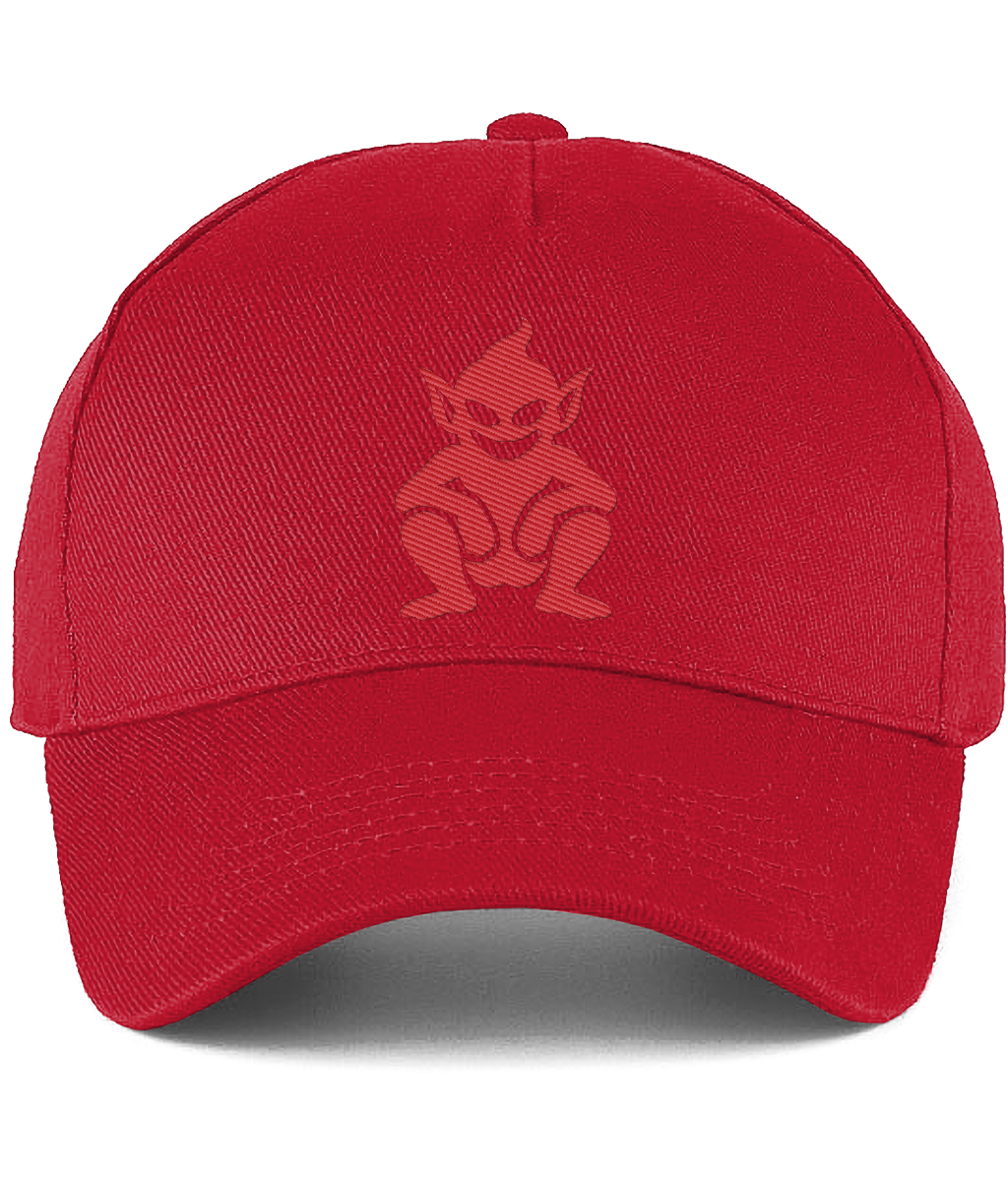 Lincoln Imp embroidered Lincoln City baseball cap in Classic Red, Legends in Thread