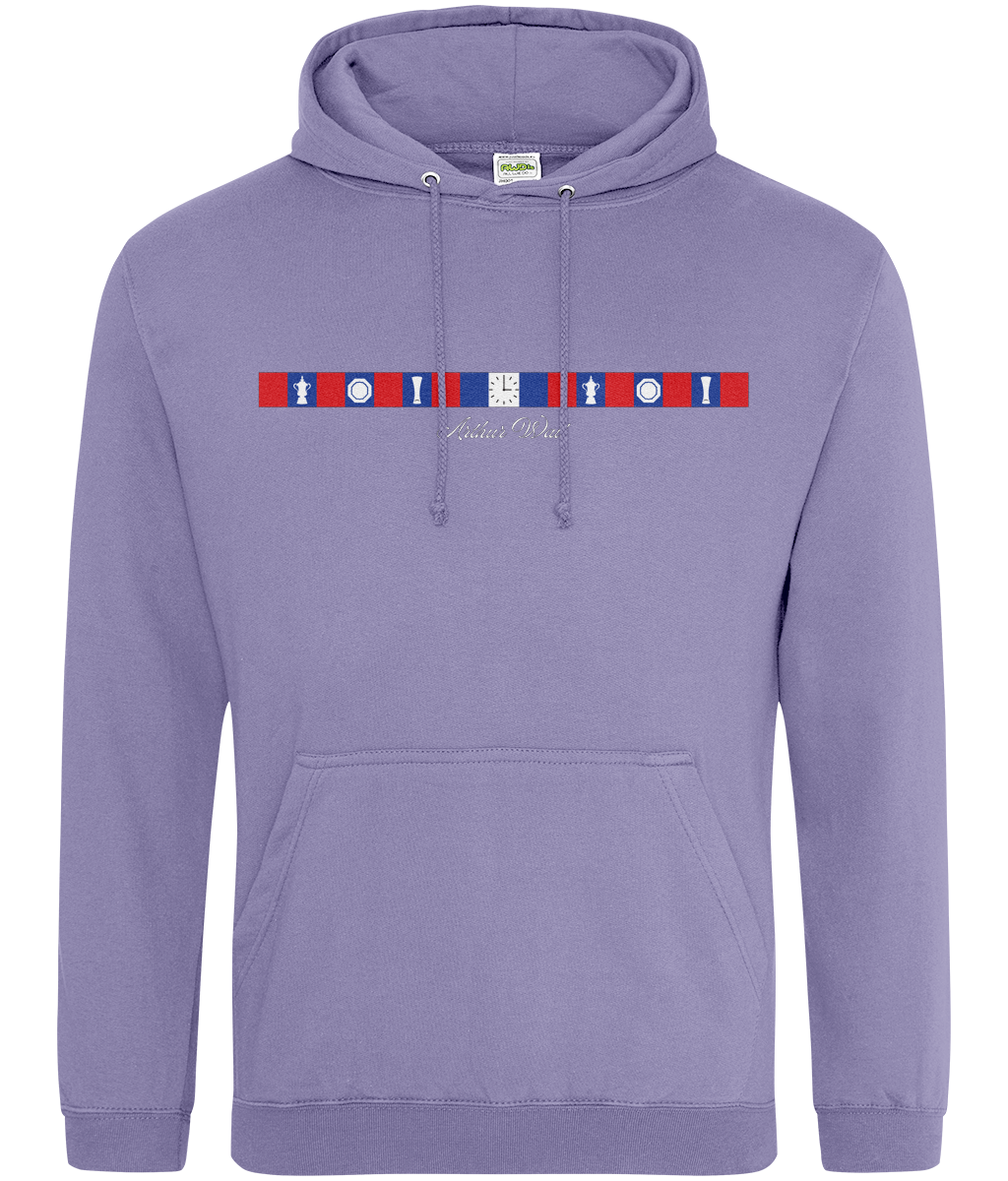 Arthur Wait Fascia Inspired printed Crystal Palace hoodie, Legends in Thread