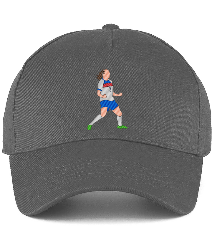 Lucy Bronze Celebration embroidered England Lionesses baseball cap in Graphite Grey, Legends in Thread