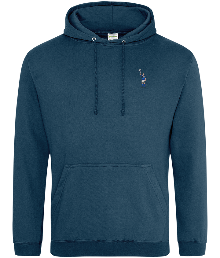 Zigic Carling Cup embroidered Birmingham City hoodie in Ink Blue, Legends in Thread