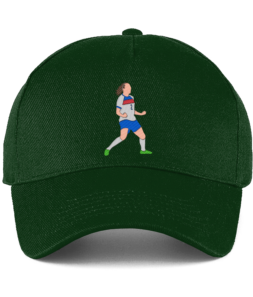 Lucy Bronze Celebration embroidered England Lionesses baseball cap in Bottle, Legends in Thread