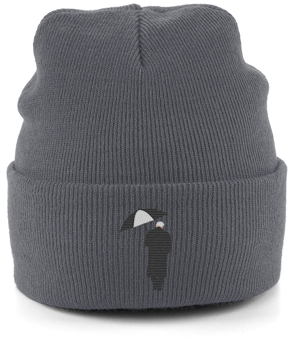 Bobby Robson Umbrella embroidered Newcastle United beanie in Granite, Legends in Thread