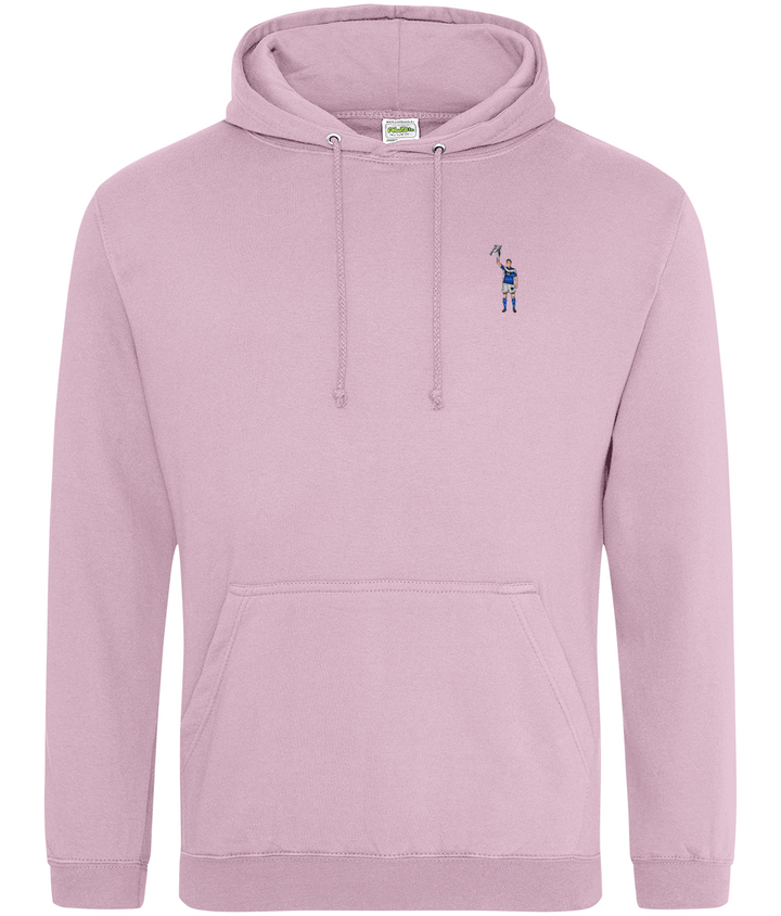 Zigic Carling Cup embroidered Birmingham City hoodie in Baby Pink, Legends in Thread