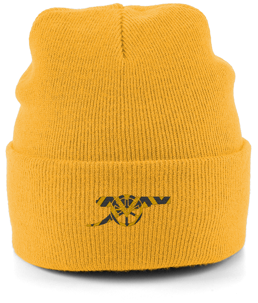 Bruised Banana Beanie in Gold, Legends in Thread