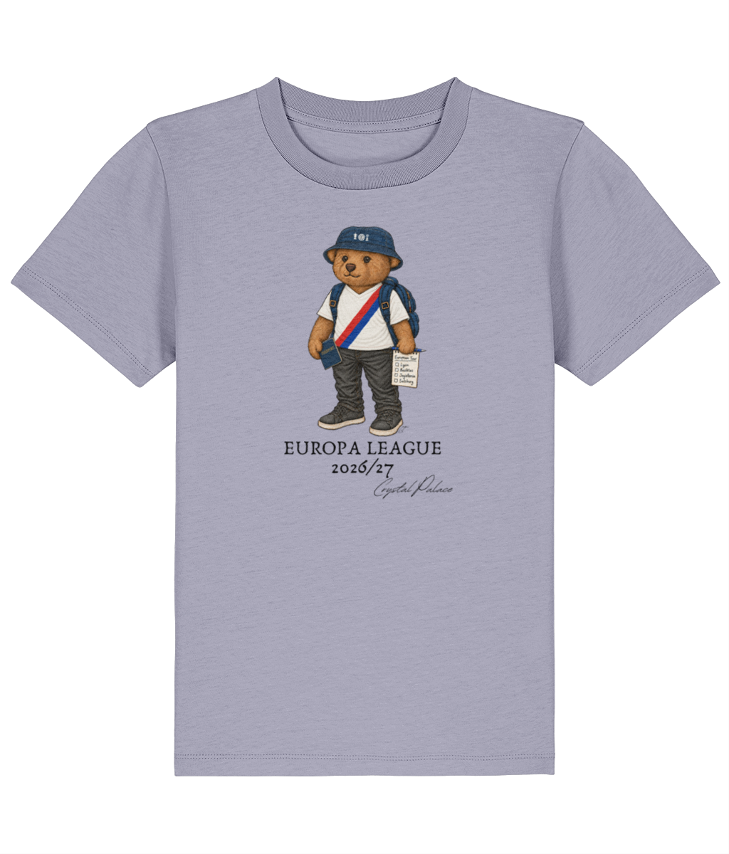 Selby Europa League printed Crystal Palace kids tee in Lavender, Legends in Thread