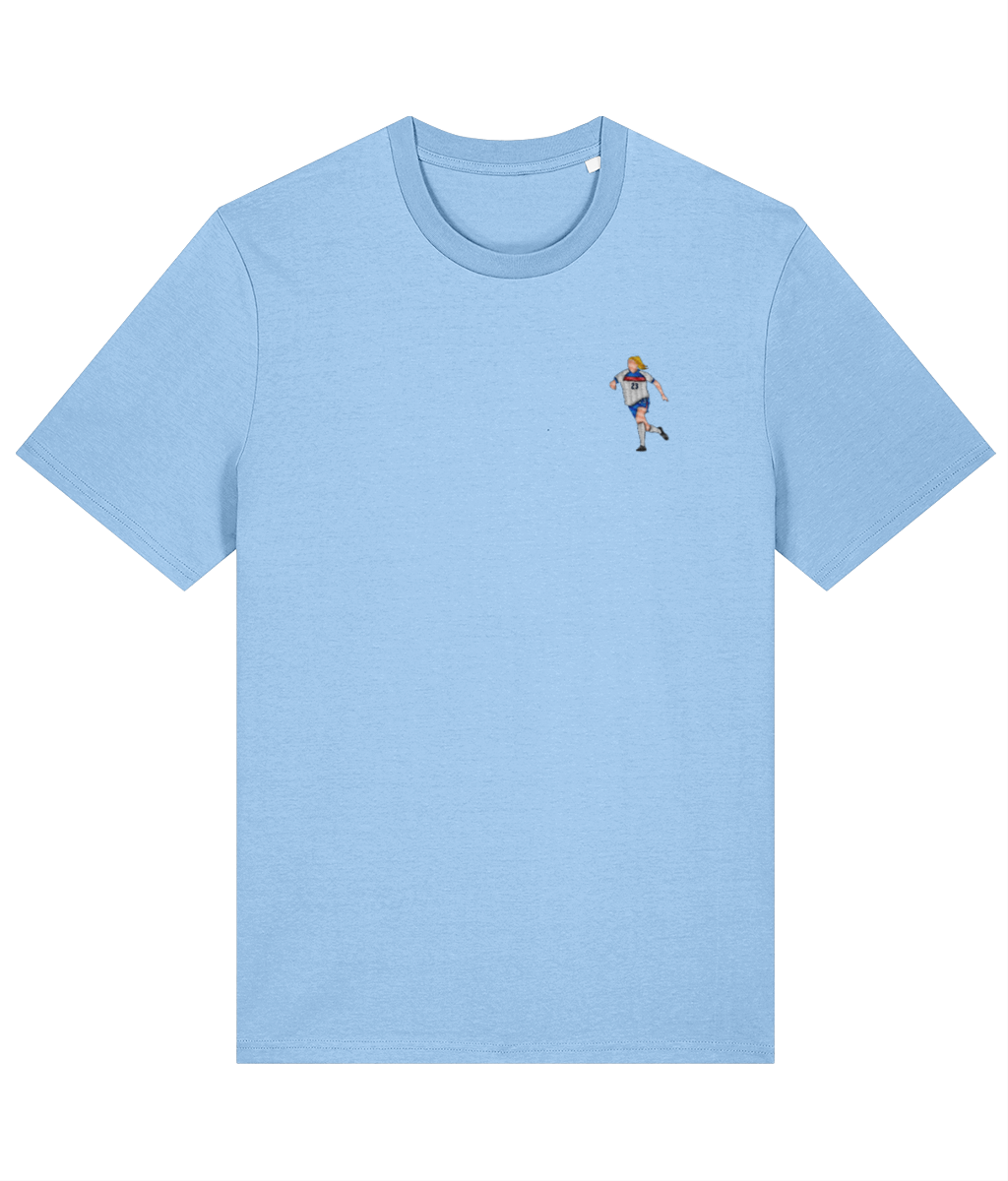 Alessia Russo embroidered England cotton tee in Blue Soul, Legends in Thread
